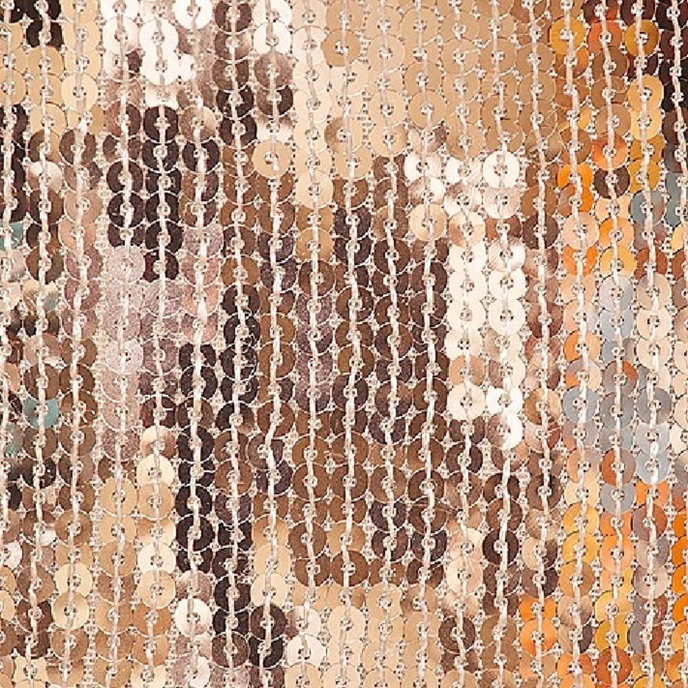 Superdown cicely mini dress One-Shoulder Sequin rose gold Revolve NWT M - Picture 4 of 9